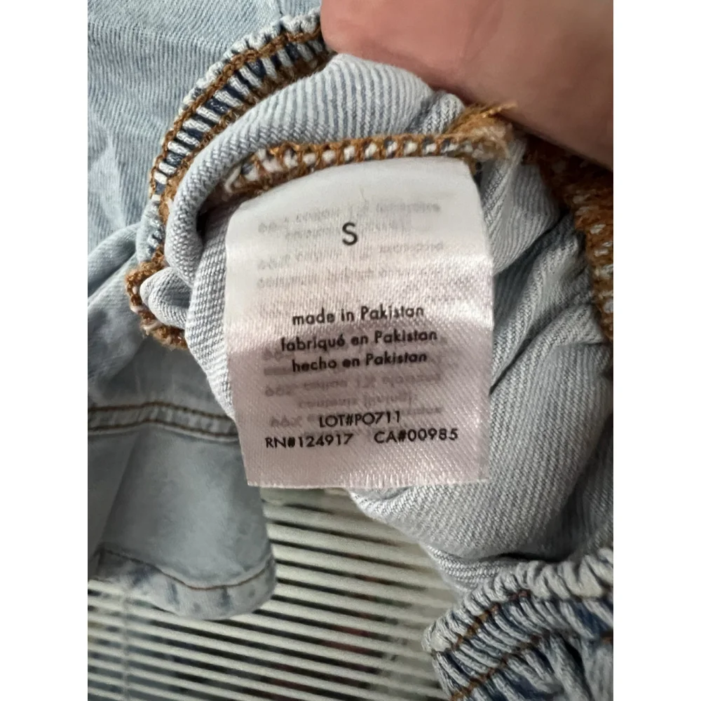 WeWoreWhat‎ Cropped Denim Top Indigo Comfort Size S NWT REVOLVE